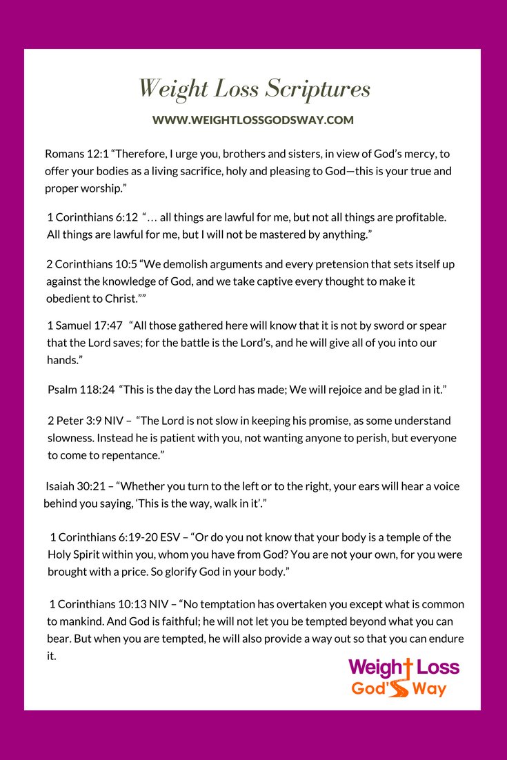 10 Bible Verses for Weight Loss