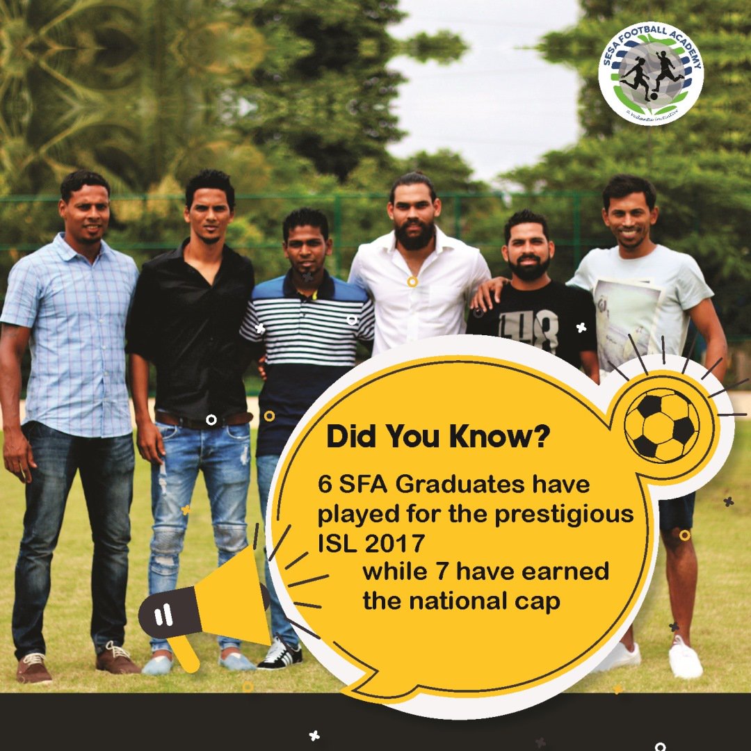 SesaFootball's tweet photo. The SFA graduates have not only left a lasting impression on the Goan Football Community but have also earned laurels at pan India level.
#RowilsonRodrigues #BrunoColaco #JovelMartins #AdilKhan #PrateshShirodkar #GodwinFranco https://t.co/mAjrccdVMU