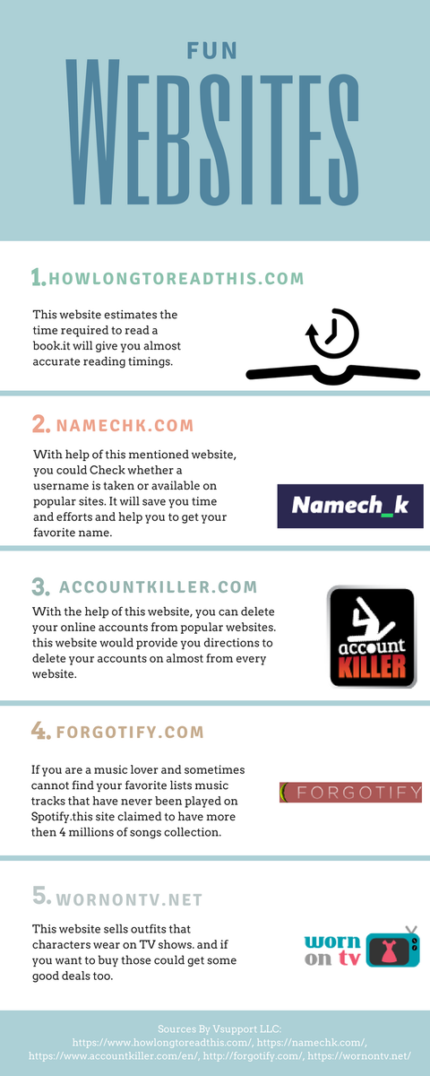 Vsupportllcs's tweet photo. Know Few not so known websites which are very useful...
#VsupportLLC #HowLongToReadThis #Namechk #AccountKiller #Forgotify #WornOnTV
Read the Full Article: https://t.co/YRmuhlBITz https://t.co/YllhqEwdO5