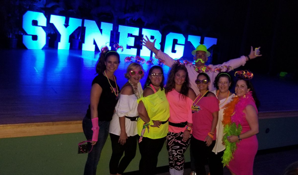 westmiamimiddle's tweet photo. Day #1 of #SYNERGY2018 and we are having a blast... from the past! Rockin' the 80's and representing our @MDCPSCentral Region with old school pride!  @SynergyMDCPS @MiamiCAO @MDCPS @MDCPS_MSR https://t.co/UejSumQghz