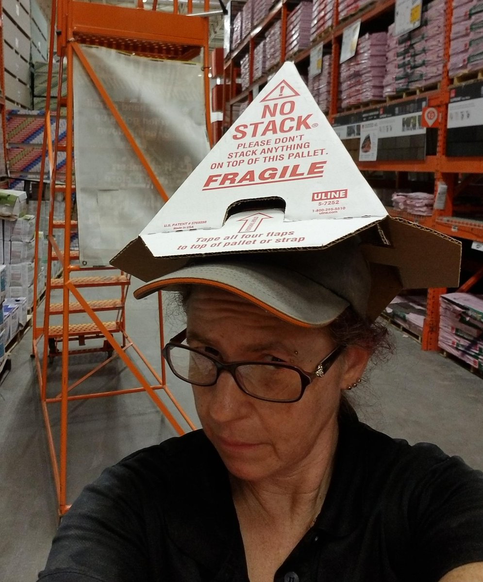 D92Met's tweet photo. #HomeDepot dunce hat. 😊 
#d92teamb @Kevin_c_lam1111 @BCHaynes56 https://t.co/ExH9jUfAxV