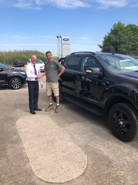 Thanks again to Sam and Lisa from MAD JAK JOINERY LTD, enjoy your Ranger Black Edition from all at M53 FORD