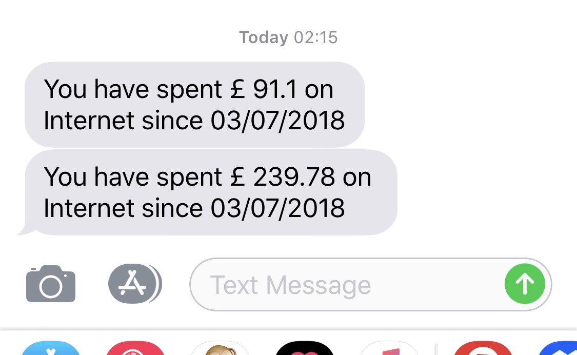 GorgonCity's tweet photo. What the fuck is this???? @ThreeUK thought it was £5 a day or free ??? https://t.co/YCnRRM6OXq