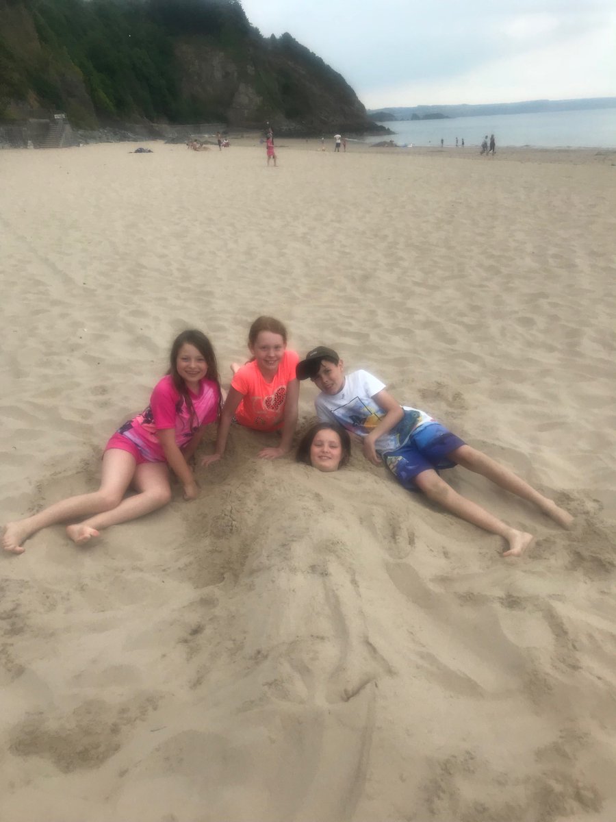 StBernsPrimary's tweet image. Looks like Charlotte might have to stay here! #funatthebeach #year5