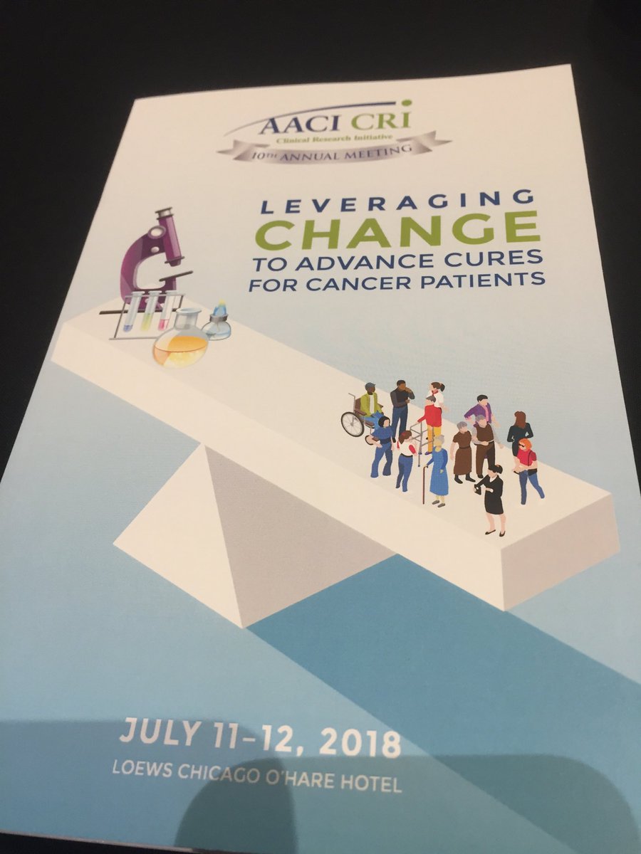 Happy to be here with ⁦@AACI_Cancer⁩ for their clinical research initiative. Just getting started! #CRI2018 #cancer #clincialtrials ⁦@ASTRO_org⁩