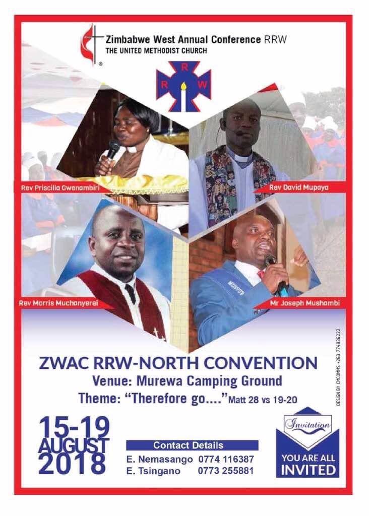 HWD_UMC's tweet photo. Sangano! We are all invited to the ZWAC RRW North Convention to be held in Murewa. #KeepingHWDconnected #HWDCONNECTED https://t.co/M49kbUQvVS