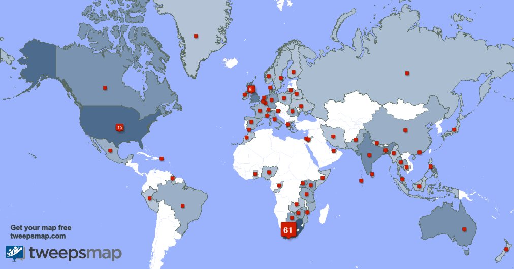 I have 12 new followers from South Africa, Uganda, and more last week. See tweepsmap.com/!baobabsafaris…