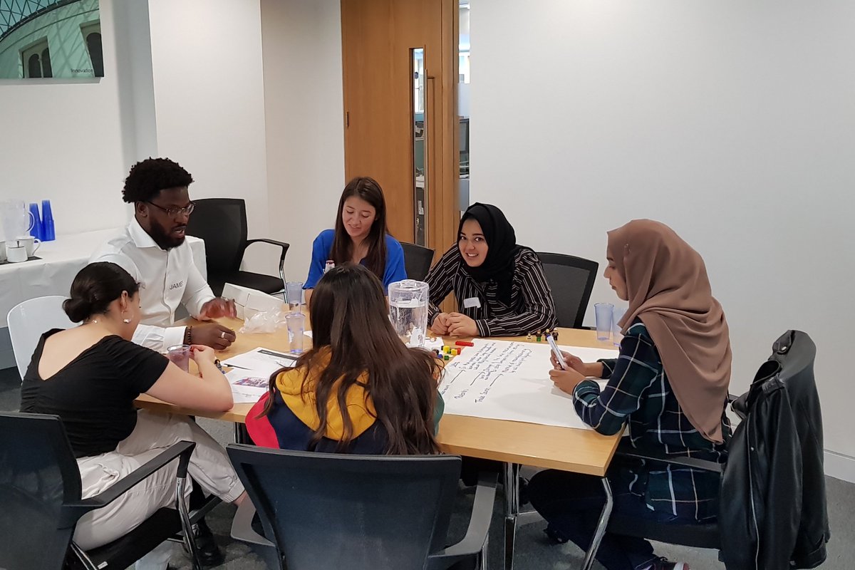AAThorntonIP's tweet photo. Students from @StMarylebone school working in groups to identify various types of IP on a number of products such as @KITKAT or @LEGO_Group or the IPhone for example...
@IPInclusive @CareersInIdeas #IP #Diversity #diversityinIP https://t.co/9GtCnP0LOI