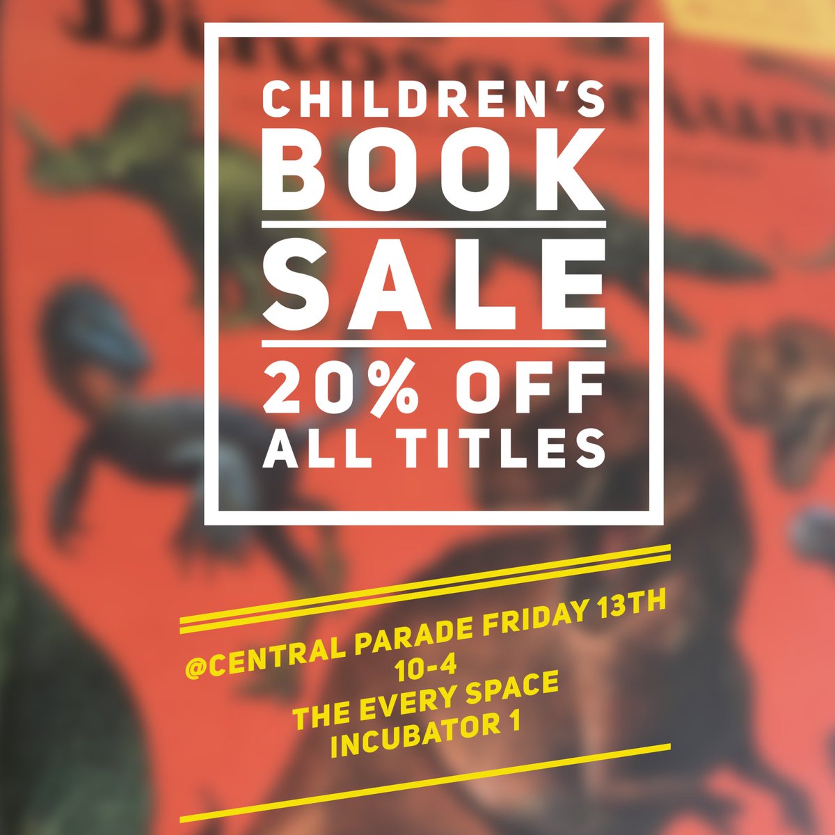 The Every Space (@theeveryspace) on Twitter photo I’m closing at the end of this week! Thanks to all my wonderful customers for your support and nice words. I’ll be back in e17 later this summer. In the meantime ALL KIDS BOOKS are 20% off this Friday only. I’m closing at the end of this week! Thanks to all my wonderful customers for your support and nice words. I’ll be back in e17 later this summer. In the meantime ALL KIDS BOOKS are 20% off this Friday only.