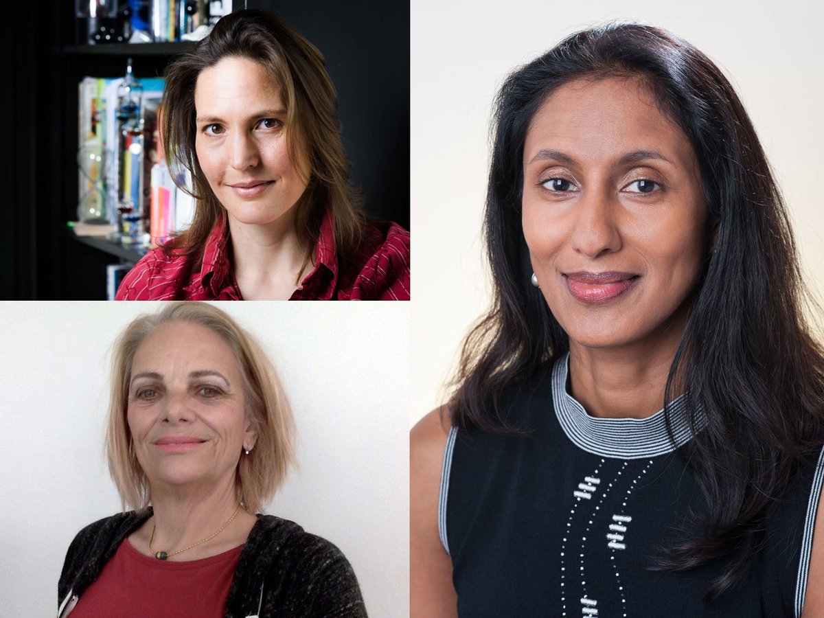 Portraits of UCL IOP award winners - Dr Helen Czerski,  Professor Jennifer Thomas and Professor Hiranya Peiris