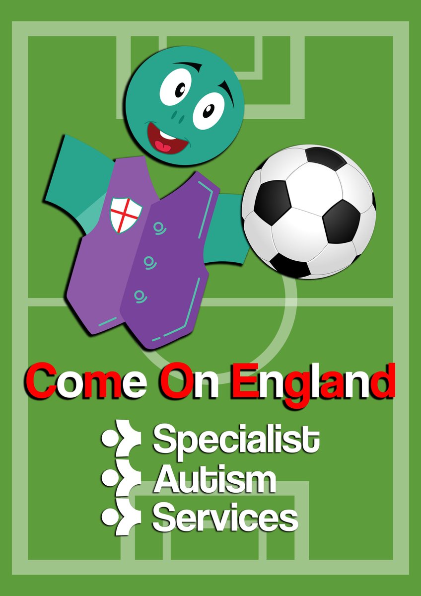Come On  <a href="/England/">England</a>  - Good Luck from everyone at Specialist Autism Services.
#England #Football #ComeonEngland