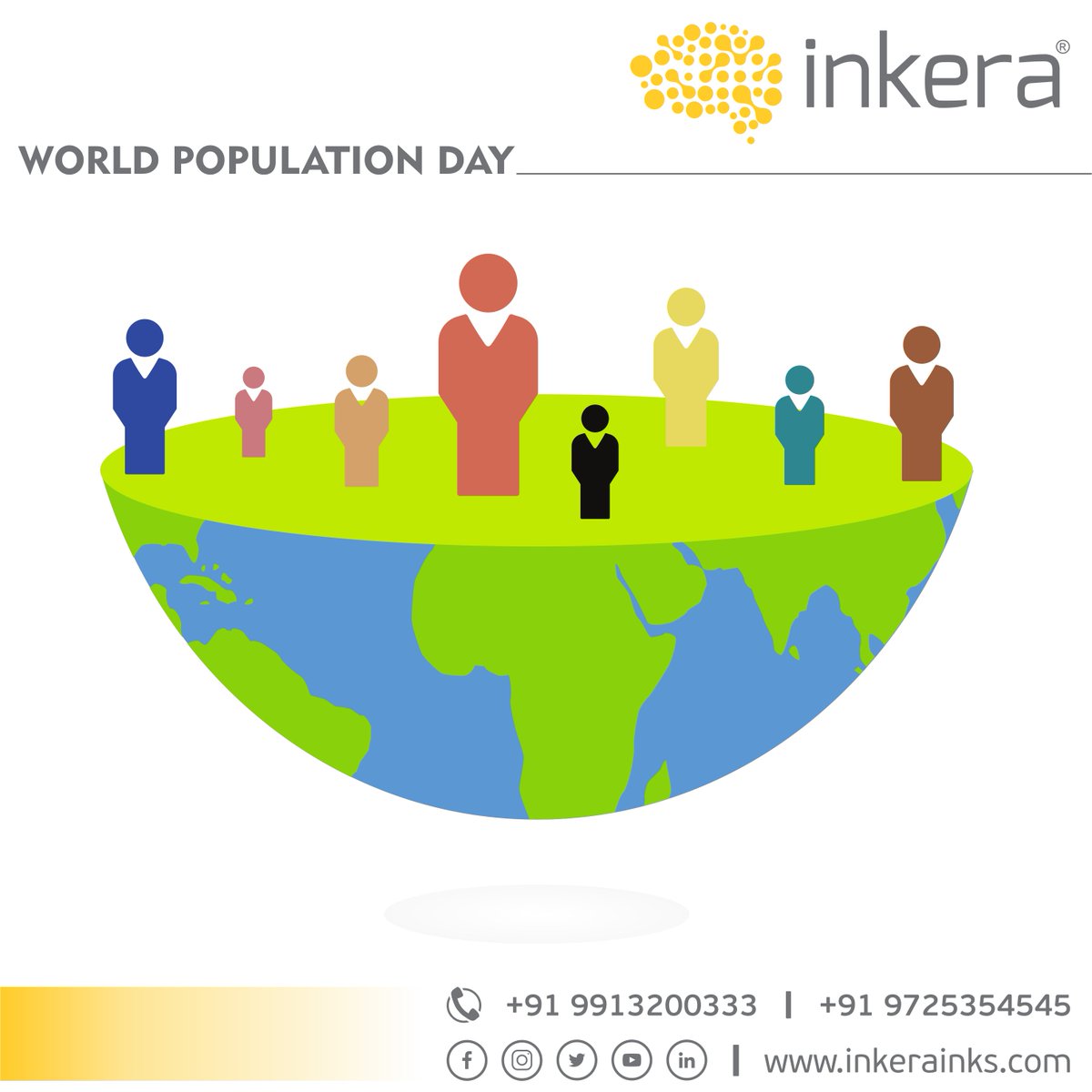 inkeraindia's tweet photo. WORLD POPULATION DAY
#Inkera #Brand #Rising
#Glue&Grits #MetallicInk #Cromalux #EngraverInk #CoralRed #CanaryYellow
#InkjetInks #DigitalInks #DigitalInks #CeramicRawMaterial #DecorativeTiles #GVT #FloorTiles #WallTiles #ParkingTiles
#ChangeForTheBetter #SayYesToChange https://t.co/VdjaS9GR0W