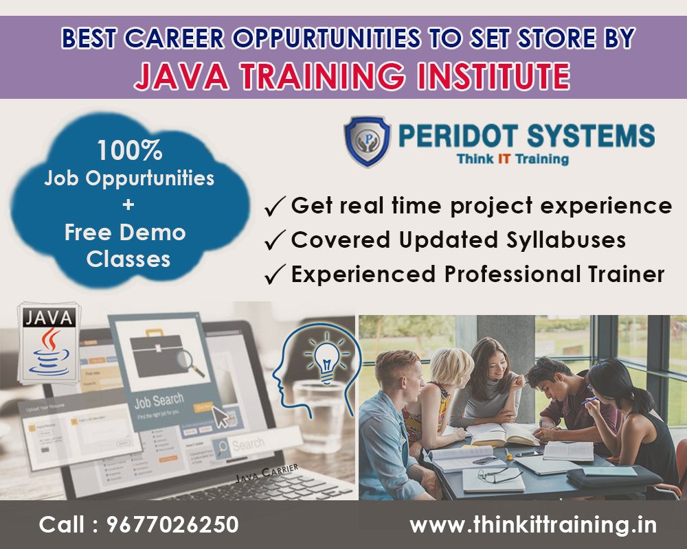 thinkittraining's tweet image. Best #career Oppurtunities to set store by #Java #Training #Institute #Courses  @thinkittraining