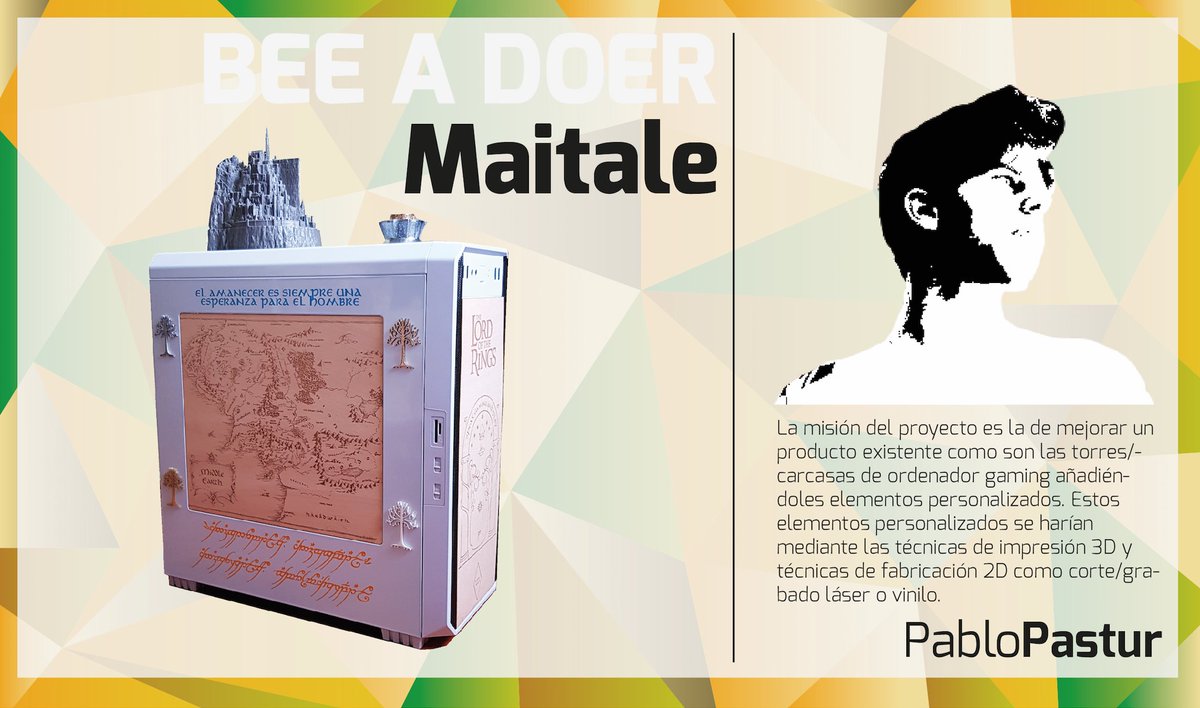 Conoce a nuestros nuevos DOERS:Pablo Pastur y su proyecto MAITALE #impresión3d #personalización #torres #diseño