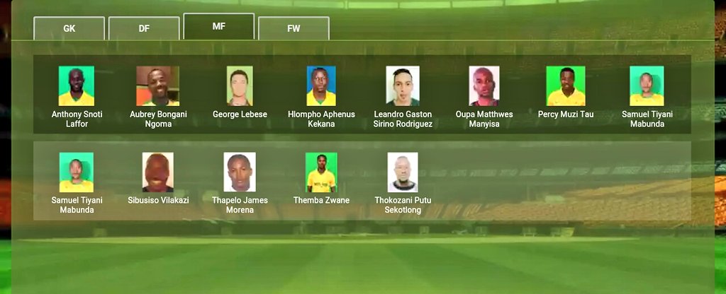 dbnbranch's tweet image. Our #CAFCL squad
As per list on @CAF_Online 
Onyango
Mweene
Brimah

Anele
Bangaly
Madisha
Nascimento
Zulu
S. Zwane
Tebogo
Wayne

Laffor
Ngoma
Lebese
Kekana
Sirino
Manyisa
Mabunda
Tau
Villa
Morena
Themba

Thokozani
Malajila
Brockie
#Khama