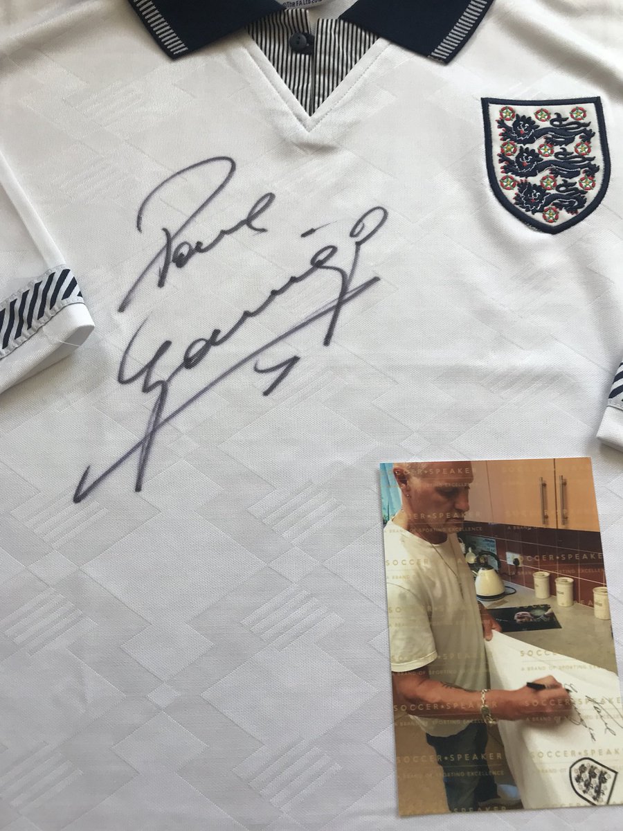 Neil Ruddock (@realrazor) on Twitter photo Gazza is in Russia to support the boys... he left this signed shirt with me! To win it RT & follow <a href="/soccerspeaker/">Soccer Speaker™</a> winner will be announced Friday morning 9am. Gazza is in Russia to support the boys... he left this signed shirt with me! To win it RT & follow <a href="/soccerspeaker/">Soccer Speaker™</a> winner will be announced Friday morning 9am.