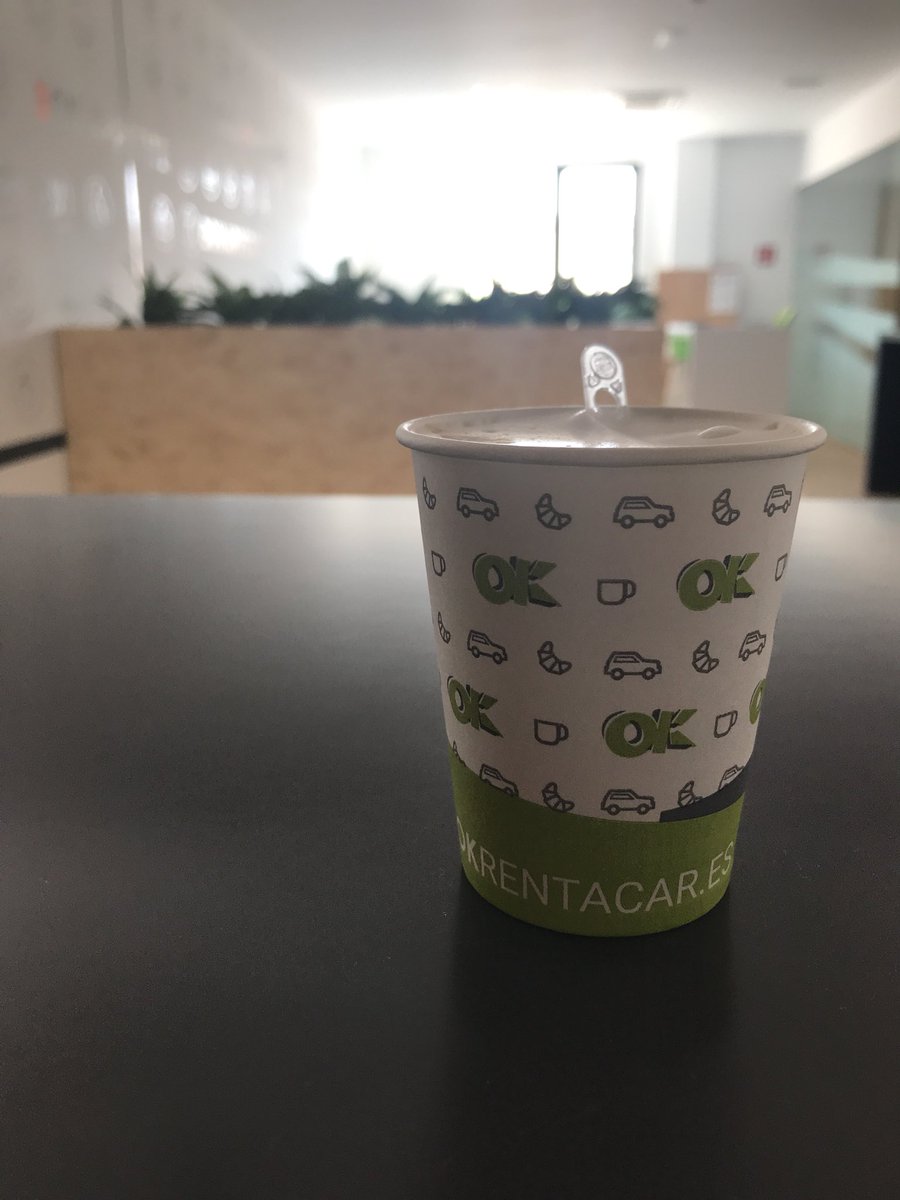 Nada mejor que un buen cafe por la mañana y más en un vaso corporativo 😋#OKbreaktime <a href="/OK_RentaCar/">OK Rent a Car</a>