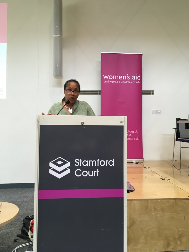 Listening to the amazing @MaraiLarasi talk about her experiences as a black feminist and of the #metoo movement #WAConf2018 @womensaid