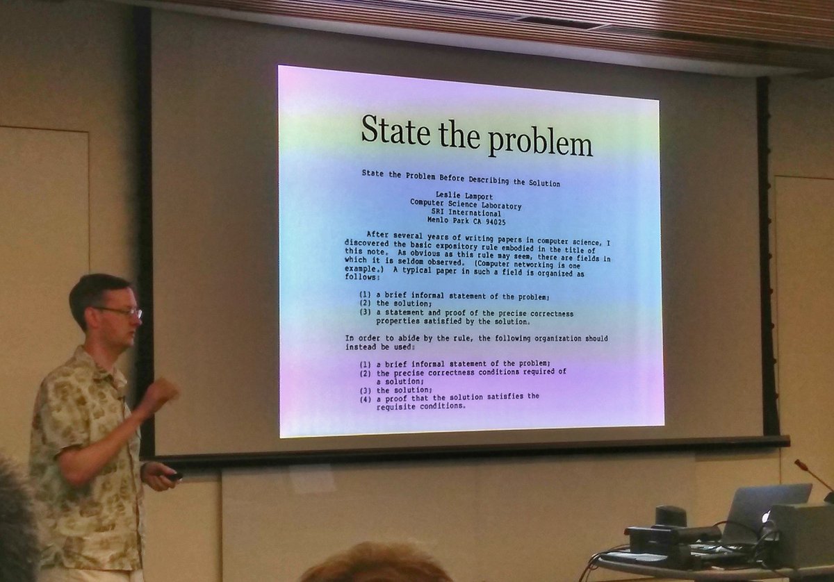 ludaesch's tweet photo. State the problem before describing the solution. Wisdom from the pioneers still relevant today. #provenanceweek https://t.co/t5Be890pE2