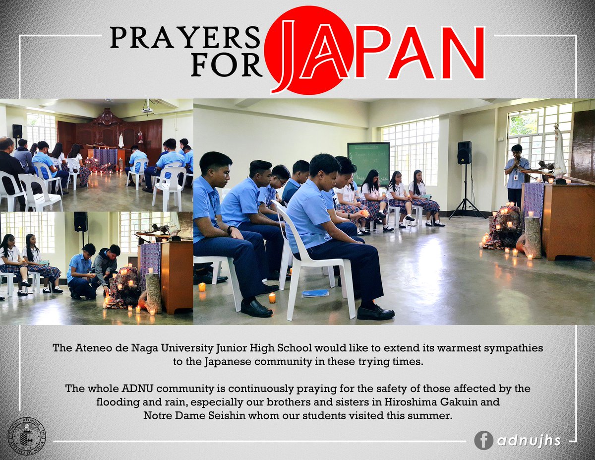 #ADNUJHS #PrayersforJapan 🗾