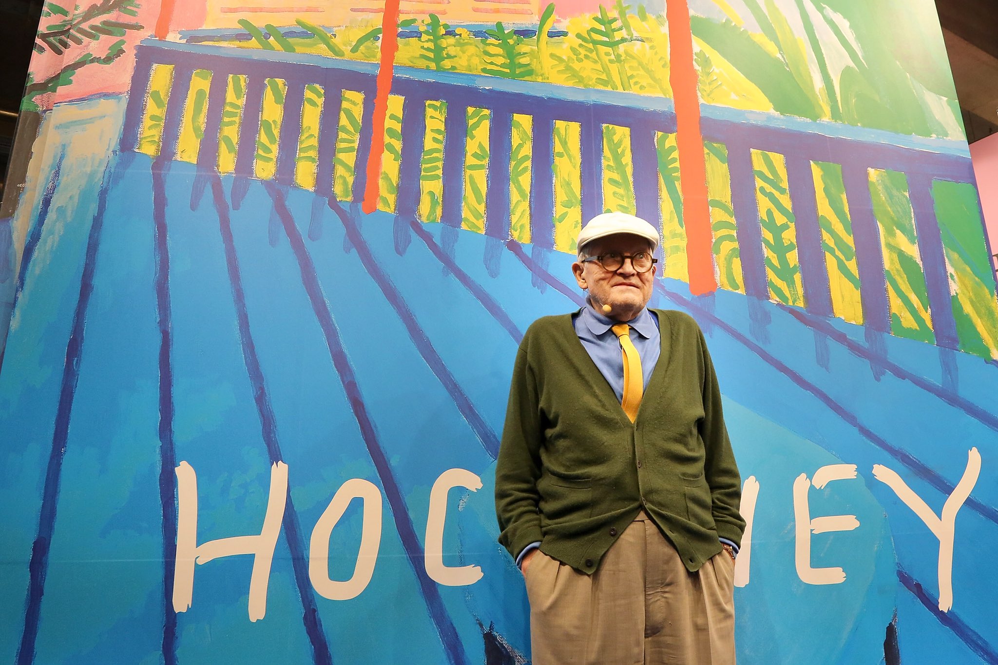 Happy birthday David Hockney. Still making joyous art   