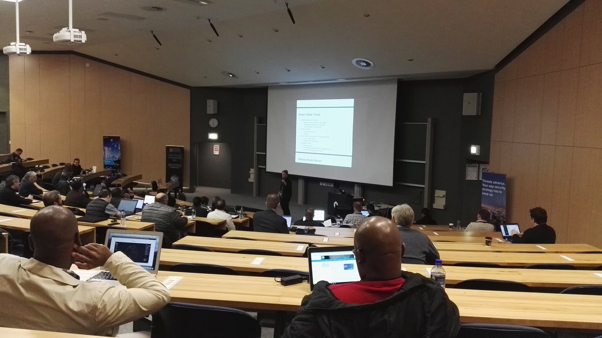 drluyt's tweet photo. Great talk by @k3170Makan at #CSSA2018 on simple things you can do to secure your mobile device - PSA: turn off NFC! https://t.co/mkA78BsP9h