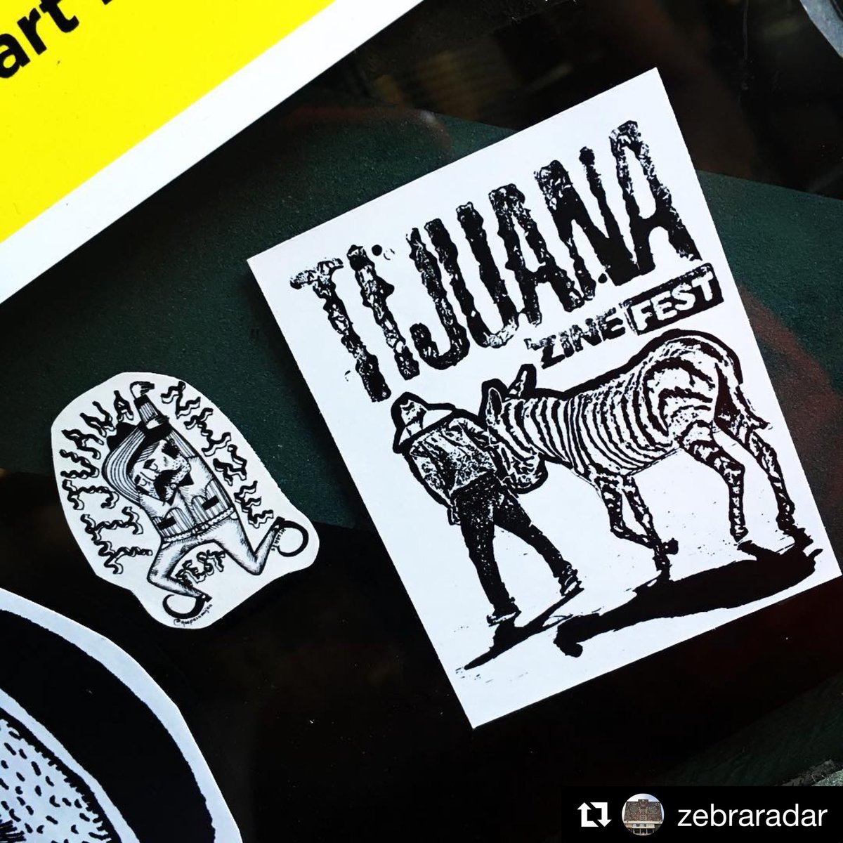 DJZibaZ's tweet image. #tbt to 2016 in Mexico 
・・・
#🇲🇽 ¡.@TijuanaZineFest! #TJZF  #LBPLZineLibrary #LBZF #TijuanaZineMonth #ZebraRadar