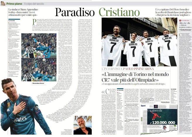 CorriereTorino's tweet photo. Cristiano Ronaldo ha acceso le luci  del mondo su Torino  https://t.co/FRMxfyBhCL https://t.co/zub51bRRRv