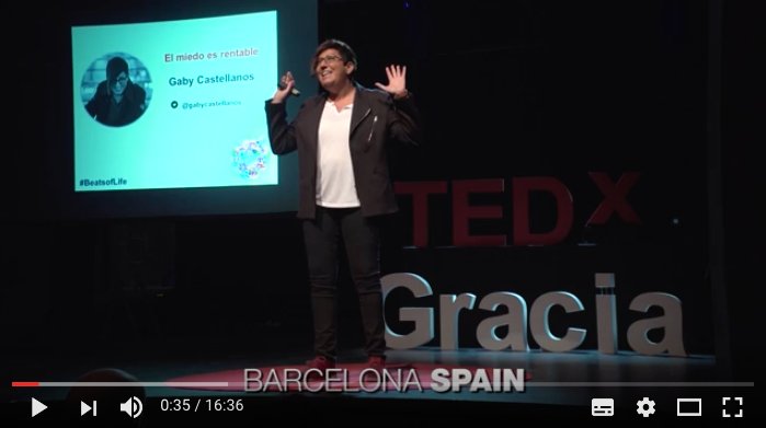 TEDxGracia's tweet photo. El Miedo es rentable - @GabyCastellanos en @TEDxGracia #BeatsofLife 👉 https://t.co/KuorAIHaYy https://t.co/co2e9LtMl6