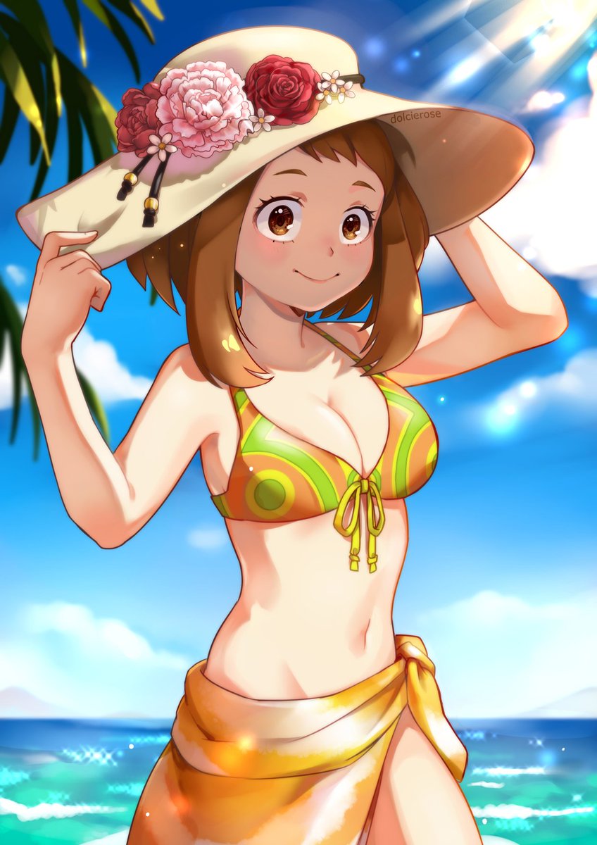 D🎃lcie R👻se On Twitter Uraraka In Her Official Summer Swimsuit 