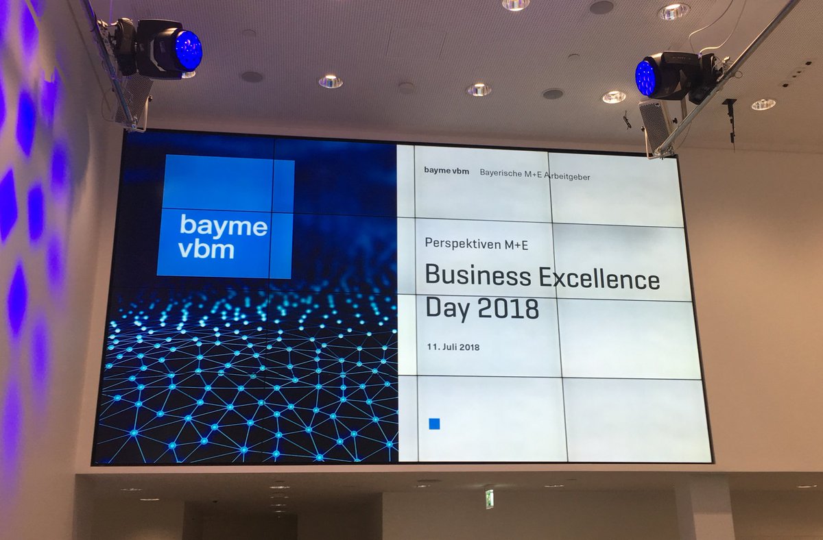 Looking forward to the Business Excellence Day 2018 by <a href="/baymevbm/">bayme vbm</a> - I will talk about „From Idea to Prototype in Only 8 Weeks“ at 4pm