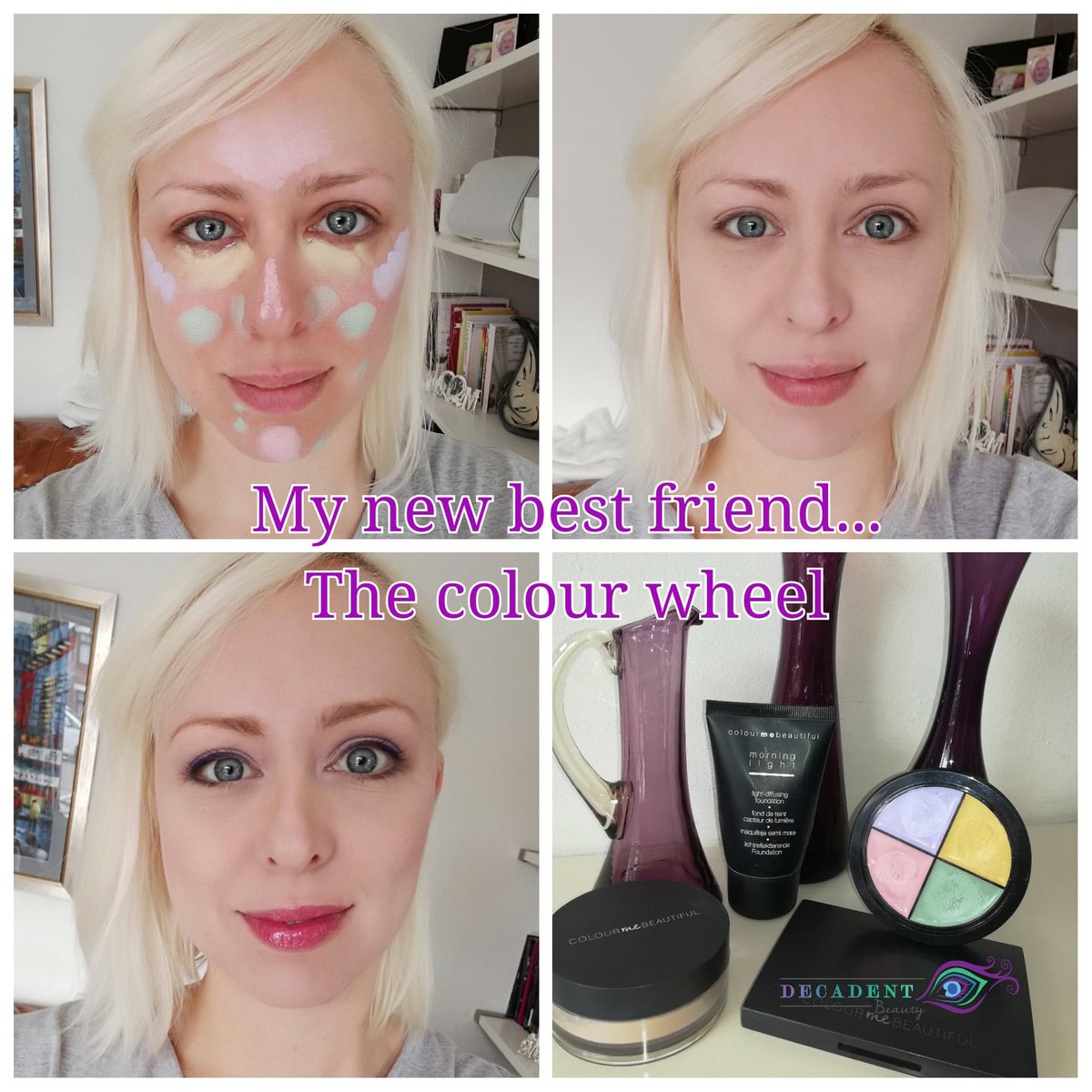 decadentstyleuk's tweet photo. I'm feeling busy and active this morning but haven't yet done my face. Think I'm in need of some magic today. Feeling and looking  sleepy. #colourcorrect #magicwheel #Asktheexpert #colourmebeautiful #decadentbeauty https://t.co/q76het5TD0
