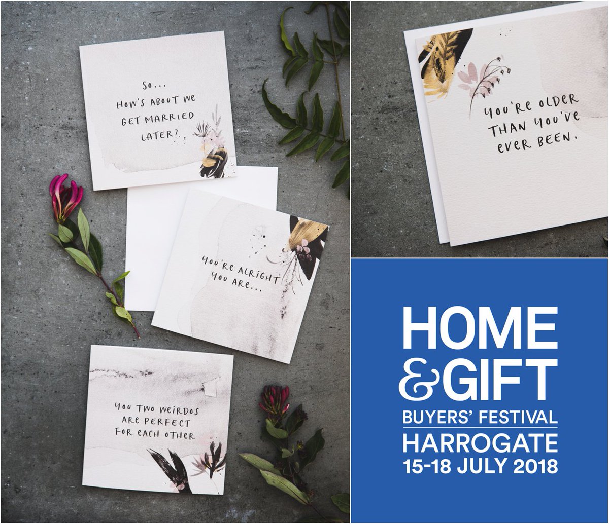I'll be exhibiting at <a href="/Home_And_Gift/">Home & Gift Harrogate</a> from Sunday &amp; will be launching this new greetings card range there! Who else is going?

You'll find me at stand GS-54. The first 15 people to my stand each day will receive a 2018 wall planner to help get the rest of your year in order 📆👀