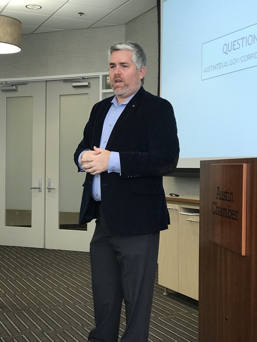 WalterZaykowski's tweet image. Thanks to Council Member @JimmyFlannigan for speaking to the @AustinChamber Transportation Committee this morning about #codenext and how land use and transportation are intertwined.