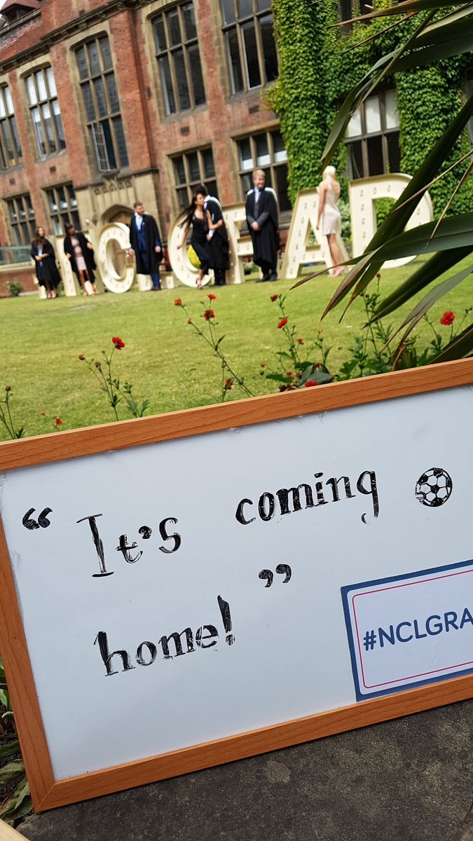 A certain other big event has hijacked the #nclgrad board today 😏 #ItsComingHome