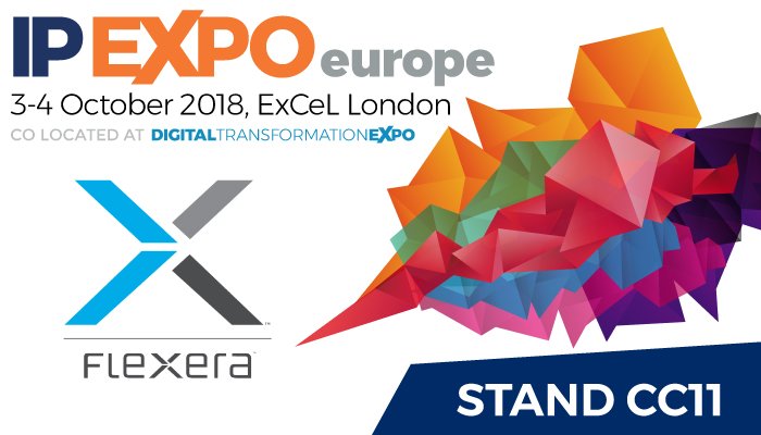 Find out about <a href="/flexerasoftware/">Revenera - formerly Flexera Software</a>'s Vulnerability and Software Asset Management (SAM) on stand CC11 at #IPEXPOEurope 2018 #Software #Developer #Data #Cloud