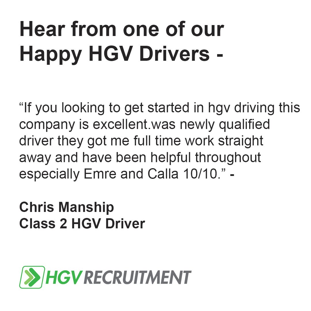 Again and again we continue to see more newly qualified drivers enter the workforce and kick start their career! Congrats to you Chris! #HGV #LGV #Truck