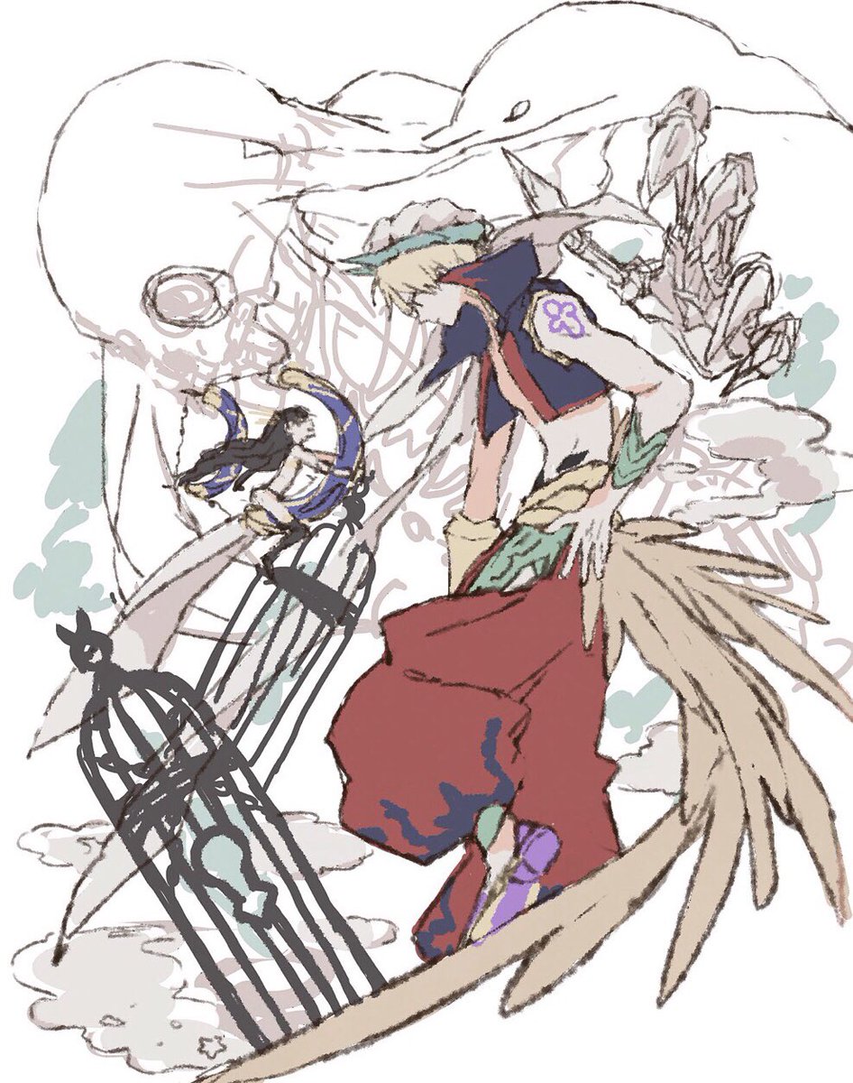 いつか描くかもしれないラフ😅