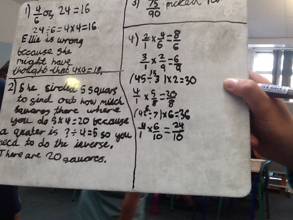 uptonclass5b17's tweet photo. Great work finding fractions of amounts. https://t.co/QGP2ohCMYu