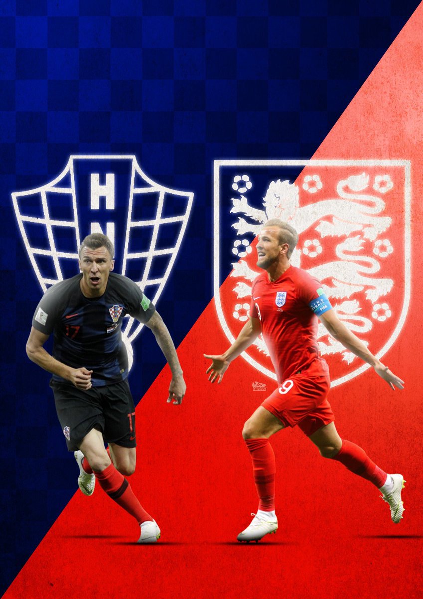 It’s Matchday! 

At 7pm #CRO take on #ENG in the second semi-final. 

Who will be facing #FRA in the #WorldCup final on Sunday? 

#CROENG #The32
