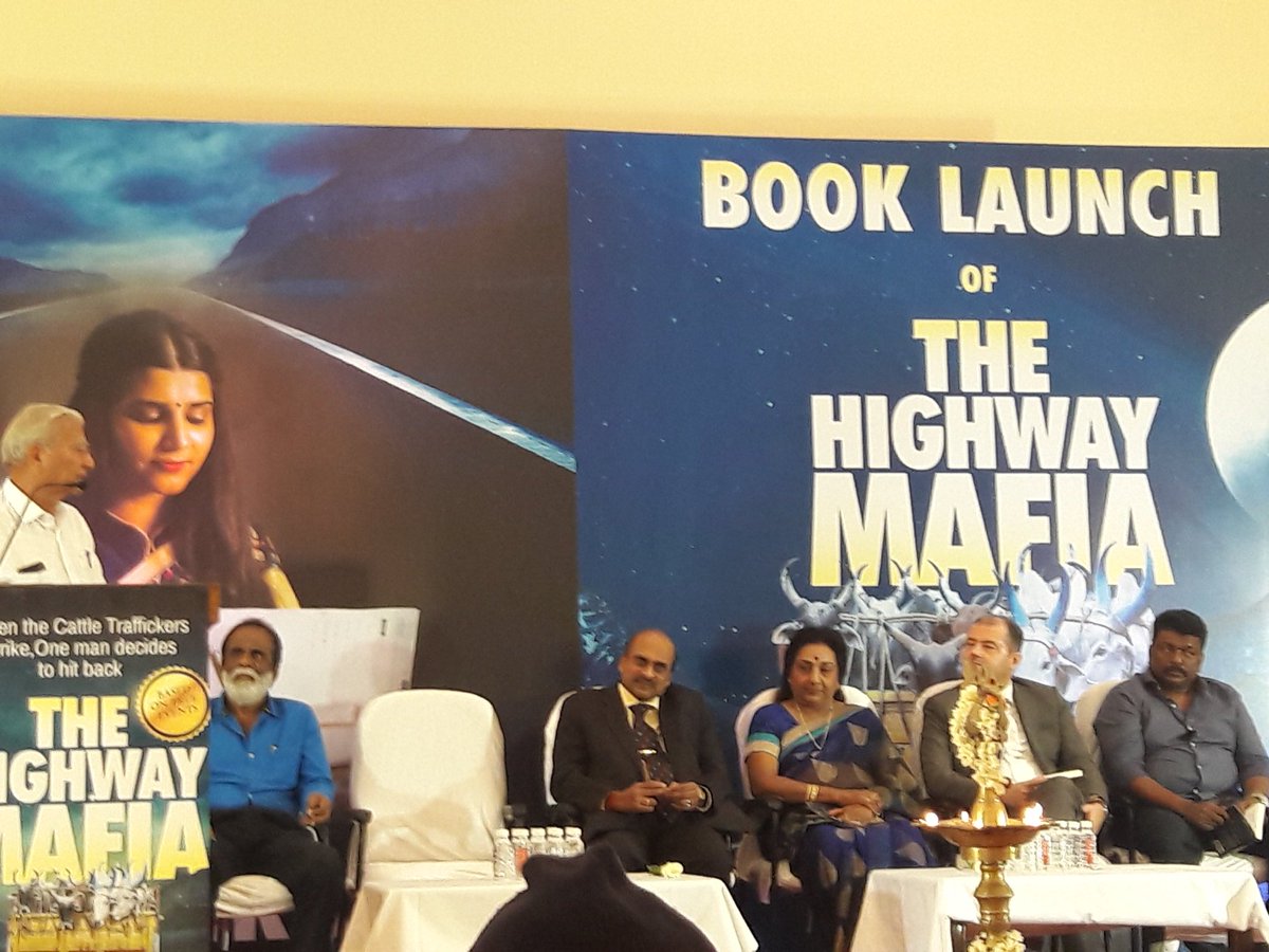 director @rparthiepan and producer GkReddy amongst other dignitaries at the book launch of #suchitrarao s book #TheHighwayMafia