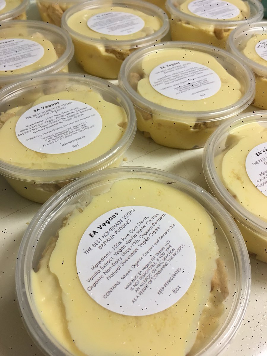 eavegans's tweet image. THE BEST HOMEMADE VEGAN BANANA PUDDING! 😁🌱🍌😋💪😎 AVAILABLE AT THE @healthyhippy1 ➡️ 154 ELIZABETH AVENUE, NEWARK, NEW JERSEY📍 PURCHASES ARE CASH ONLY 🤑🤑 FOLLOW @eavegans 😎 #THEHEALTHYHIPPY #FREE #VEGAN #GOVEGAN #PLUR #MFA #M4A #MOBILIZEFORANIMALS  #TBHVBP #EAVEGANS