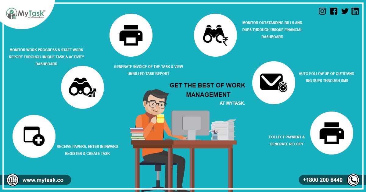 MyTaskApp's tweet image. Why you need a professional CA office management system?
The workflow process of CA office Management system.

1. Receive Papers, Enter In Inward Register &amp;amp; Create Task
MORE INFO CLICK THIS LINK

bit.ly/2upaqP3