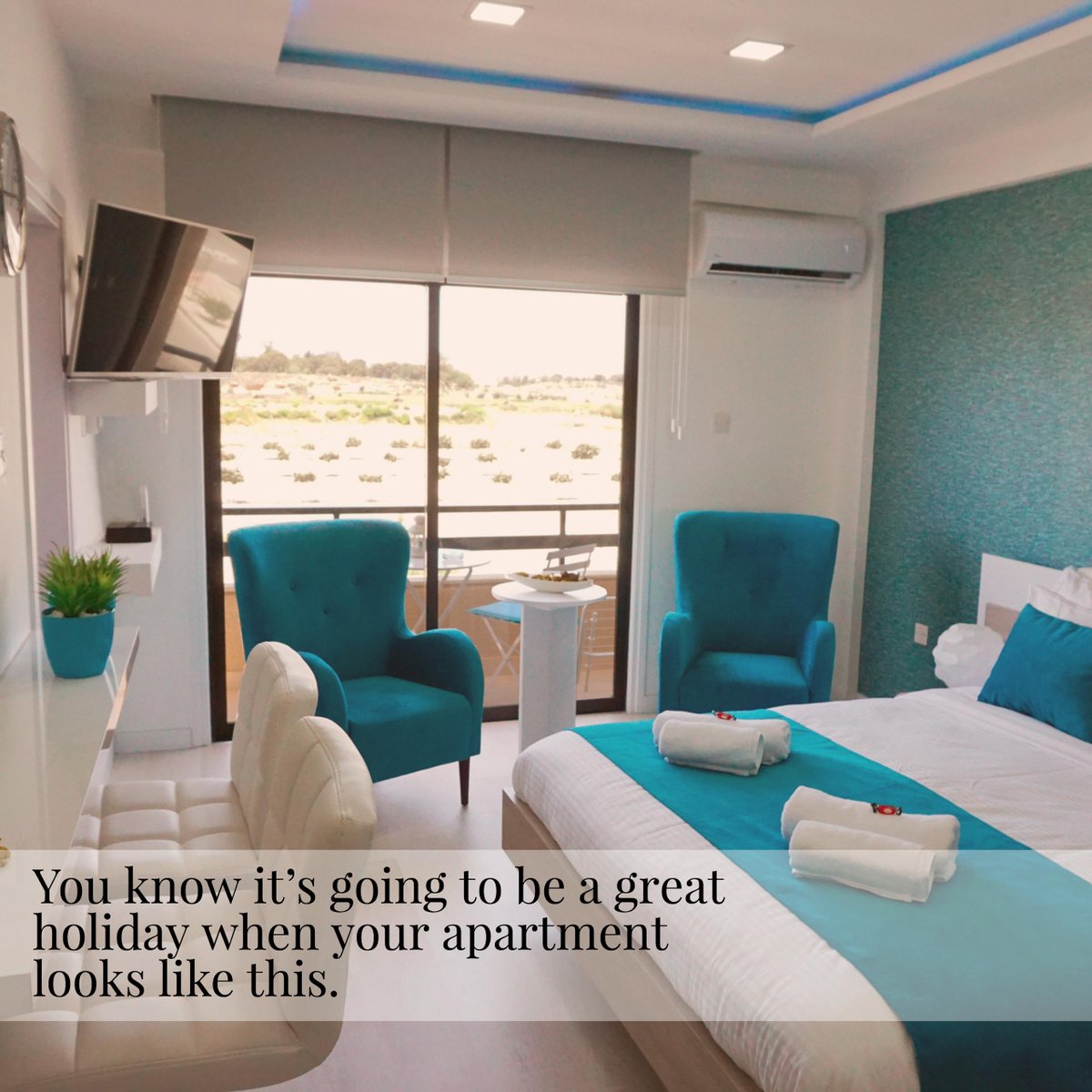 LazuliAptsCy's tweet photo. Imagine watching #EnglandvCroatia right from our amazingly comfortable apartment 😉 #lazuliapartments #holidayapartments #vacationrentals #cyprus #visitcyprus #summerholidays https://t.co/Z3GqEwrUP5