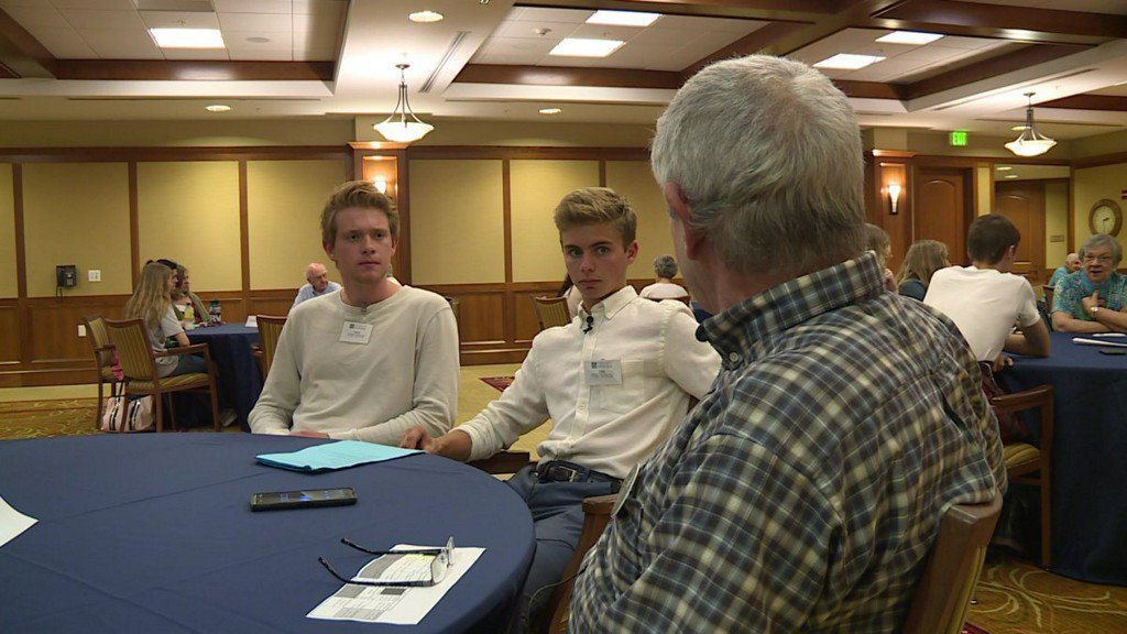 CBS6's tweet photo. Hanover students visit retirement home for out-of-classroom history lesson https://t.co/xuGtKEdgrK https://t.co/fckKpYFFOH