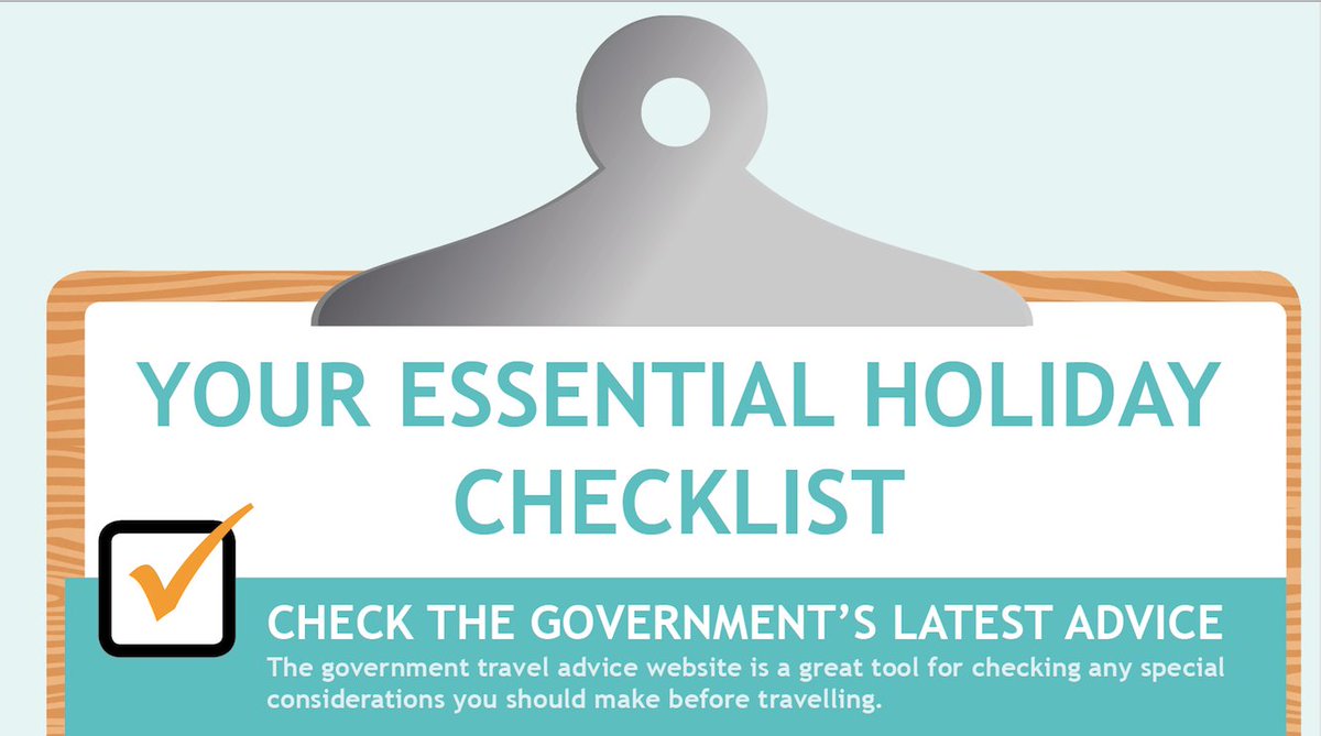 danconveys's tweet image. If you're holidaying soon, check out this 'Essential Holiday Checklist' infographic before you go: bit.ly/2L0oc4Z. 
- Designed for @flexicover_ 

#infographic #summerholidays #Travel