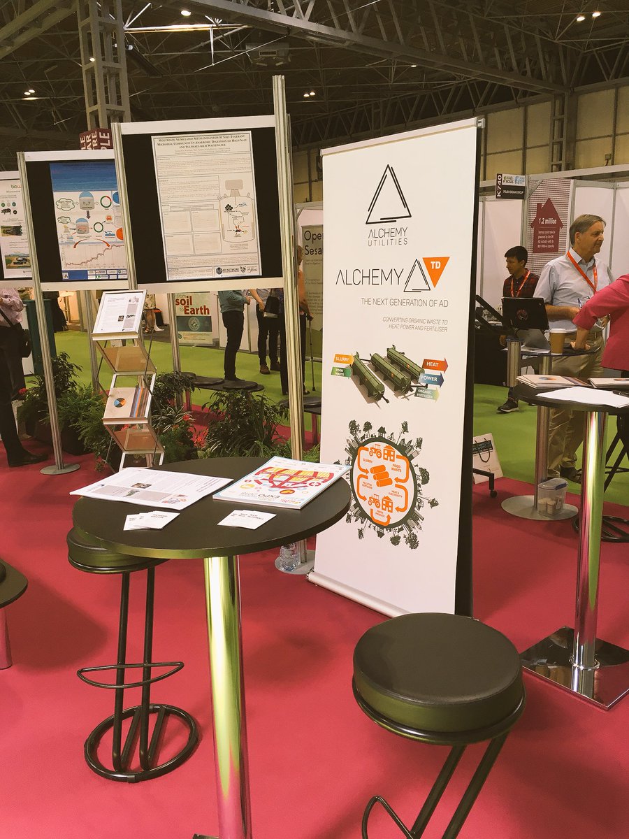 AlchemyUtility's tweet photo. All set up at the UK AD &amp; World Biogas Show. Come see us at the Innovation Hub! https://t.co/lFk4EK17ur
