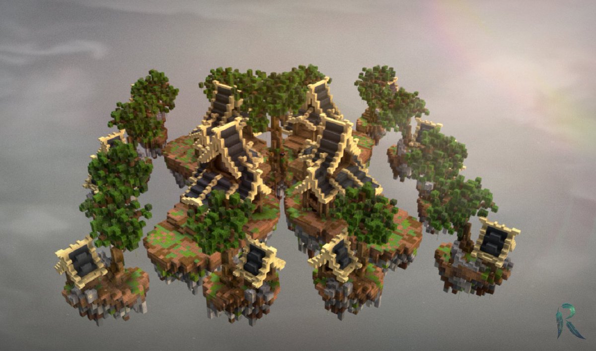 Rowlinq_'s tweet photo. After a 2 month break from Minecraft I'm back into building. This time I went with my favorite part of building; level-design and floating islands!

Cascarbor - Skywars Map

» Built on: @BuildersRefuge 
» 3d Model: https://t.co/0WNv6TVdP2 https://t.co/Kya1MmPB1h