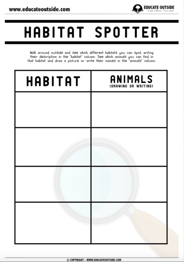 TeachersOutside's tweet photo. Grab the magnifying glasses, binoculars, and pond nets to explore the habitats in your school grounds / outdoor space. Your class will see how many different habitats they can spot and which animals are lurking there.

https://t.co/3P6ZbU0uKC https://t.co/slRsJKYBQN