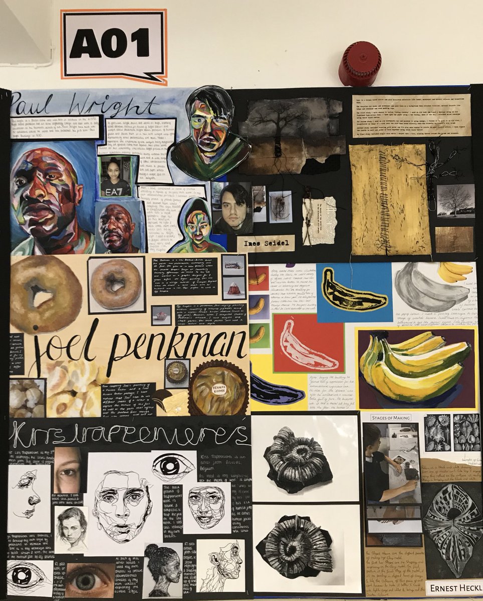 Stanb_ADT's tweet image. GCSE inspiration wall 2! Too much sensational work to put into storage! #aspirations #clarity #assessmentobjectives